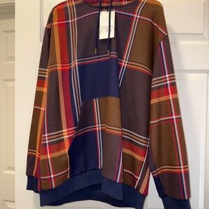 Zara Men's Multicolor Medium Weight Hoodie